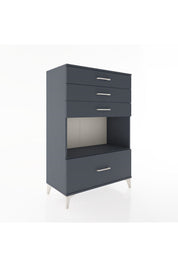 Hyperion Dolap Tek Raflı 4 Çekmeceli 88x44x134 - S51M033V5B