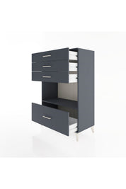 Hyperion Dolap Tek Raflı 4 Çekmeceli 88x44x134 - S51M033V5B
