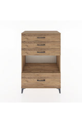 Hyperion Dolap Tek Raflı 4 Çekmeceli 88x44x134