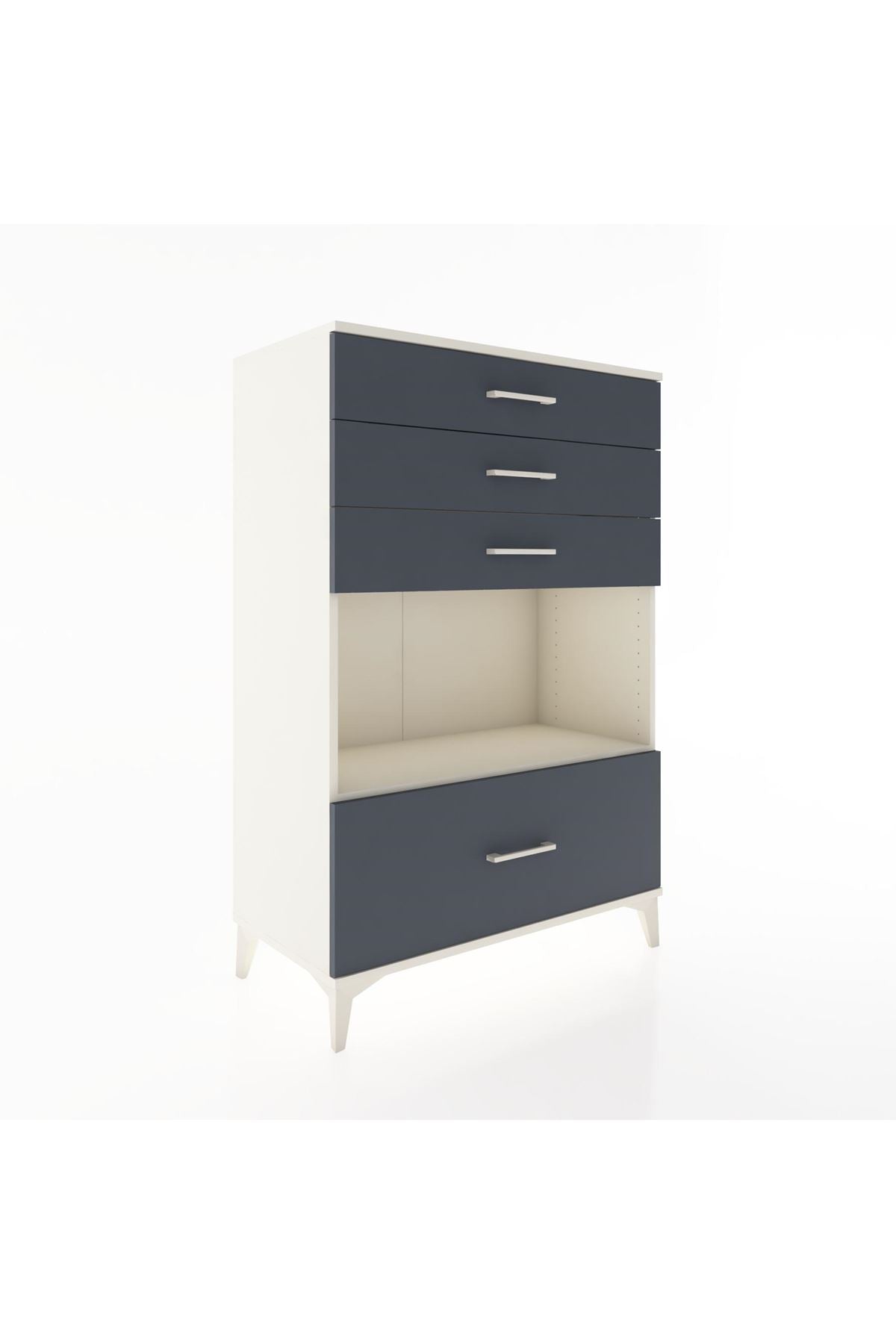Hyperion Dolap Tek Raflı 4 Çekmeceli 88x44x134 - S51M034V2B
