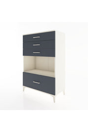 Hyperion Dolap Tek Raflı 4 Çekmeceli 88x44x134 - S51M034V2B