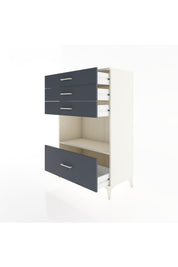 Hyperion Dolap Tek Raflı 4 Çekmeceli 88x44x134 - S51M034V2B
