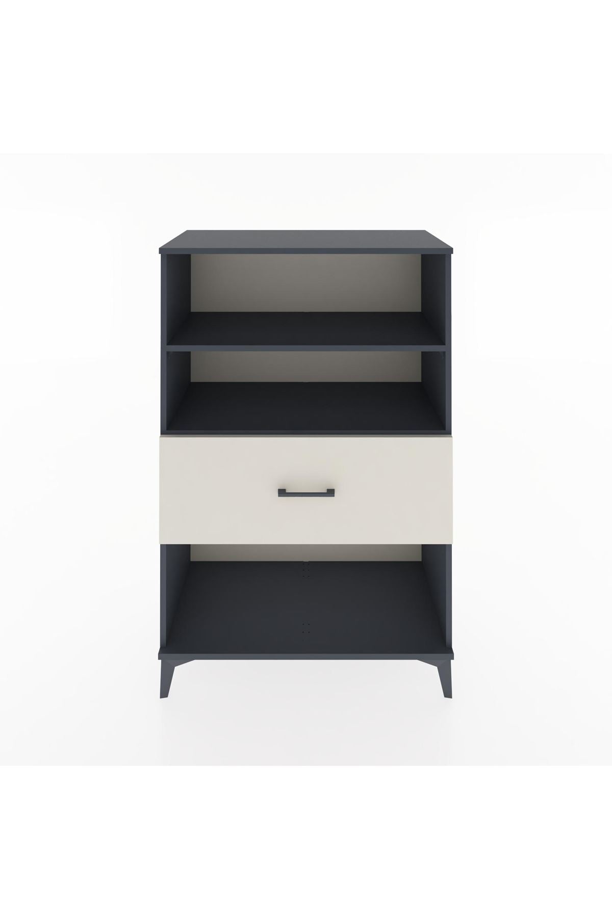 Hyperion Dolap 2 Raflı Tek Çekmeceli 88x44x134 Antrasit-Aytaşı