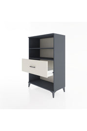 Hyperion Dolap 2 Raflı Tek Çekmeceli 88x44x134 Antrasit-Aytaşı