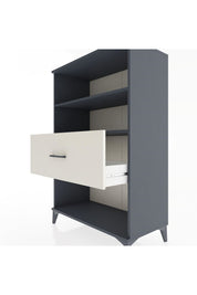Hyperion Dolap 2 Raflı Tek Çekmeceli 88x44x134 Antrasit-Aytaşı