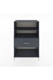 Hyperion Dolap 2 Raflı Tek Çekmeceli 88x44x134 Antrasit-Antrasit