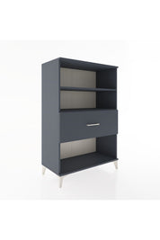 Hyperion Dolap 2 Raflı Tek Çekmeceli 88x44x134 Antrasit-Antrasit