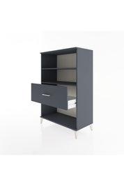 Hyperion Dolap 2 Raflı Tek Çekmeceli 88x44x134 Antrasit-Antrasit