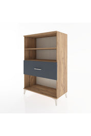 Hyperion Dolap 2 Raflı Tek Çekmeceli 88x44x134 Çam-Antrasit