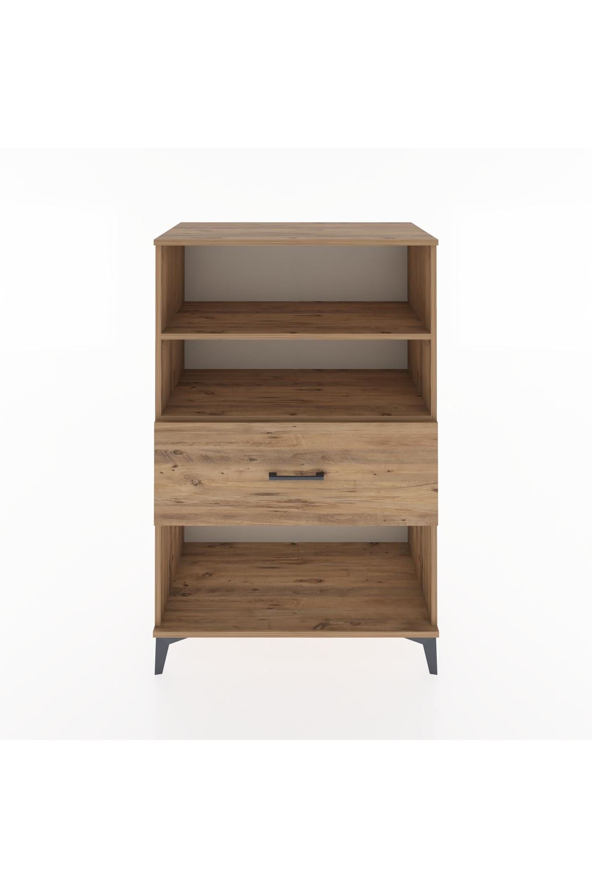 Hyperion Dolap 2 Raflı Tek Çekmeceli 88x44x134 Çam-Çam