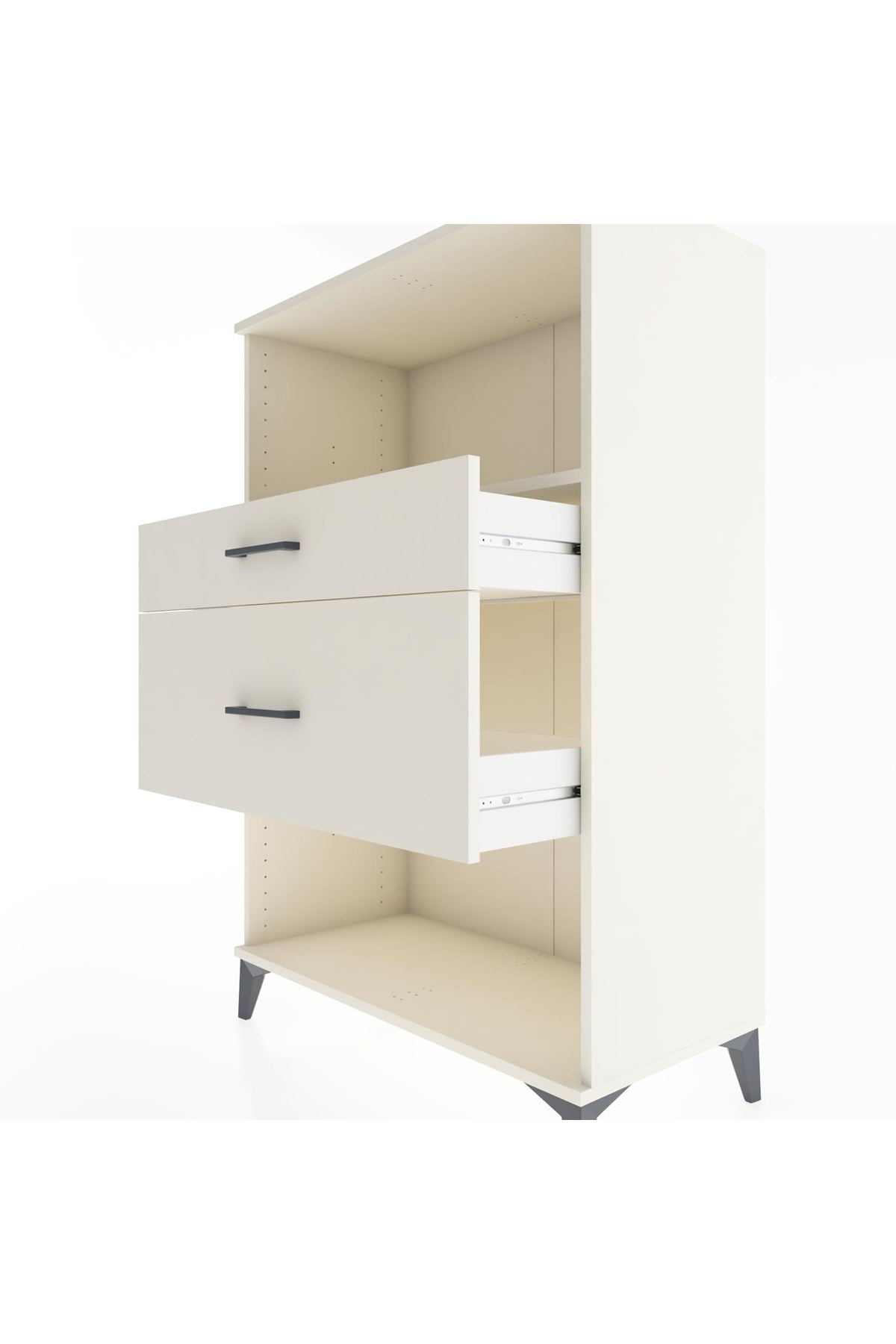 Hyperion Dolap Tek Raflı 2 Çekmeceli 88x44x134 - S51M036V1B