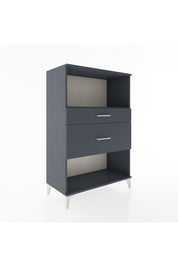 Hyperion Dolap Tek Raflı 2 Çekmeceli 88x44x134 Antrasit-Antrasit