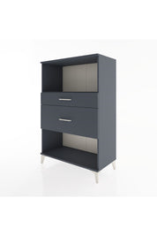 Hyperion Dolap Tek Raflı 2 Çekmeceli 88x44x134 Antrasit-Antrasit
