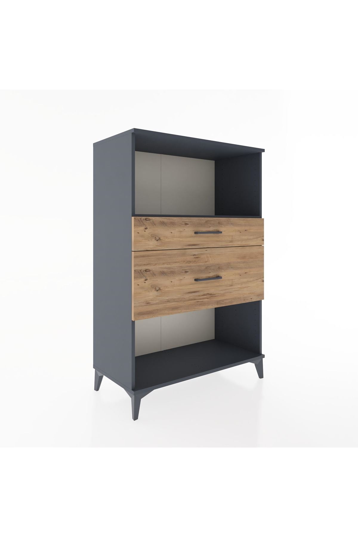 Hyperion Dolap Tek Raflı 2 Çekmeceli 88x44x134 - S51M036V6B
