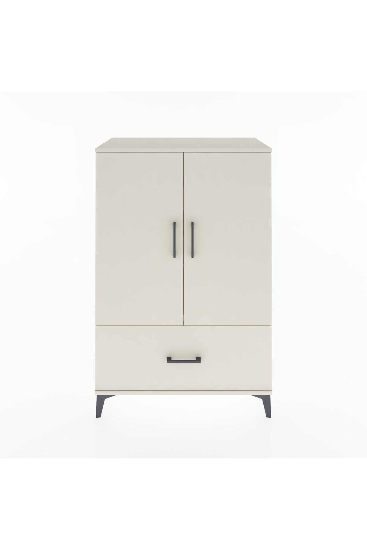 Hyperion Dolap 3 Raflı Tek Çekmeceli 2 Kapaklı 88x44x134 Aytaşı-Aytaşı