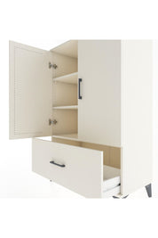 Hyperion Dolap 3 Raflı Tek Çekmeceli 2 Kapaklı 88x44x134 Aytaşı-Aytaşı