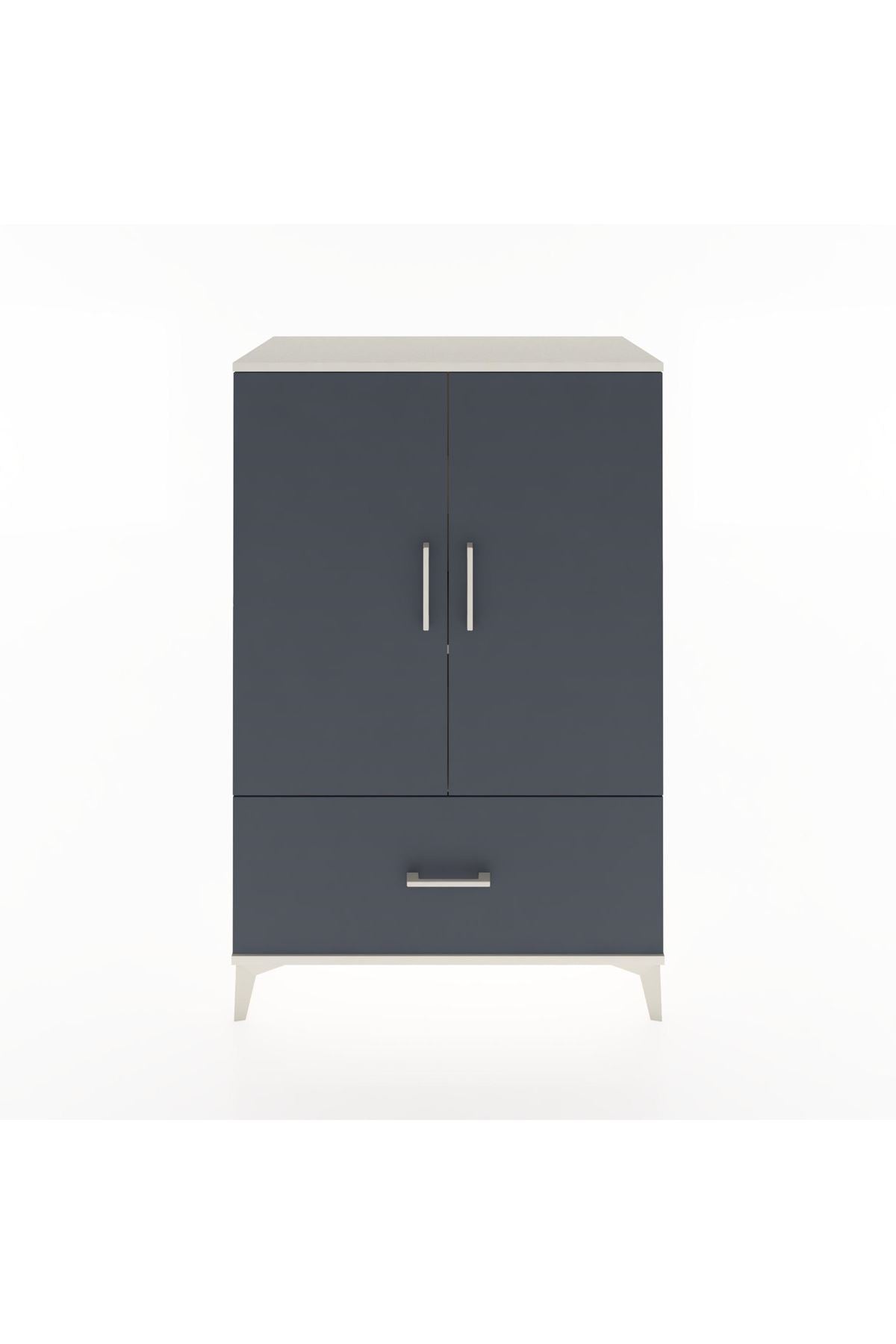 Hyperion Dolap 3 Raflı Tek Çekmeceli 2 Kapaklı 88x44x134 - S51M001V2B