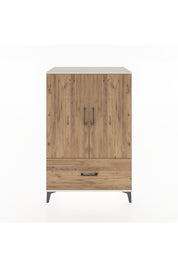 Hyperion Dolap 3 Raflı Tek Çekmeceli 2 Kapaklı 88x44x134 Aytaşı-Çam