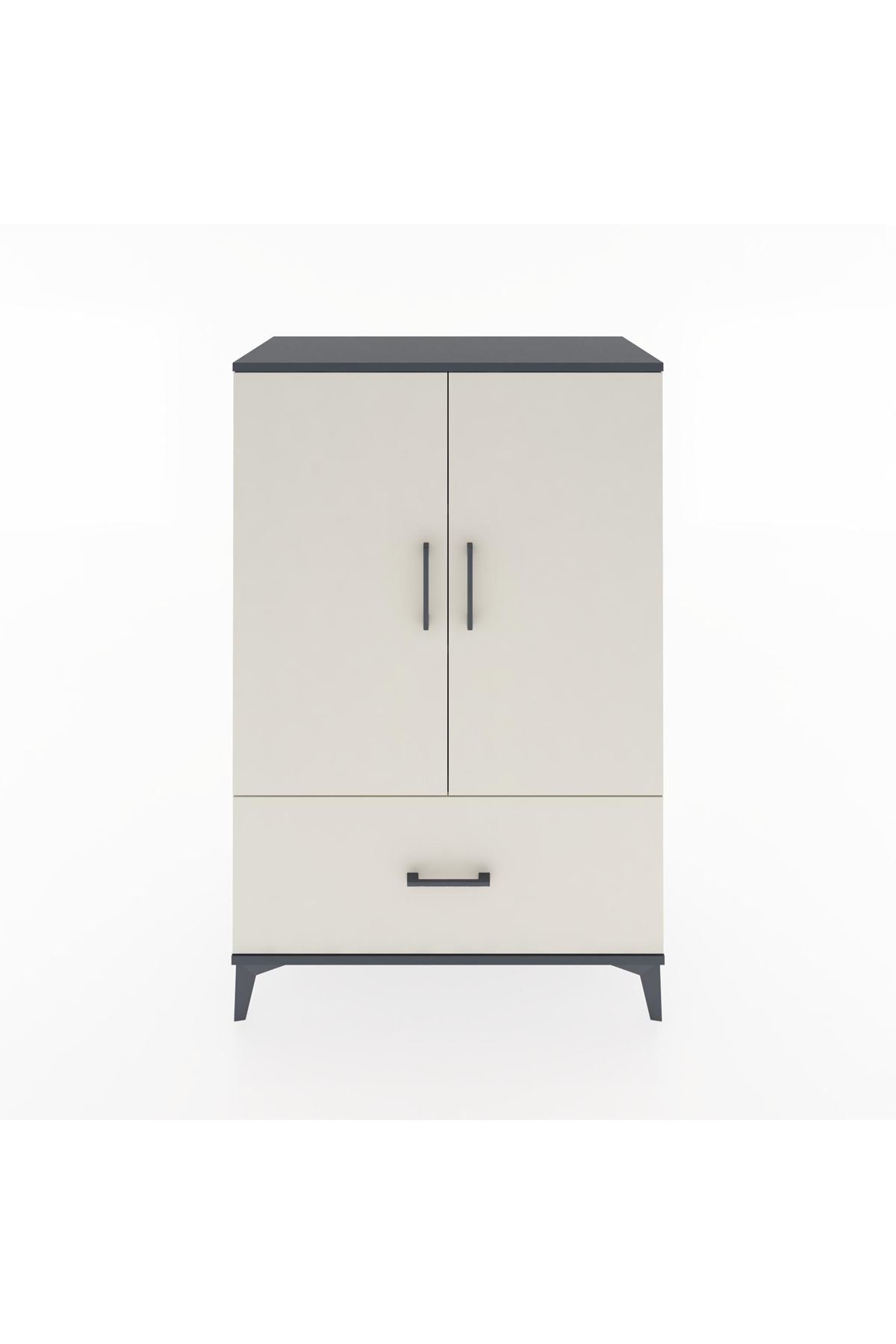 Hyperion Dolap 3 Raflı Tek Çekmeceli 2 Kapaklı 88x44x134 - S51M001V4B