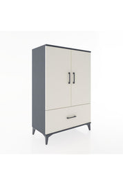 Hyperion Dolap 3 Raflı Tek Çekmeceli 2 Kapaklı 88x44x134 - S51M001V4B
