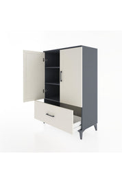 Hyperion Dolap 3 Raflı Tek Çekmeceli 2 Kapaklı 88x44x134 - S51M001V4B