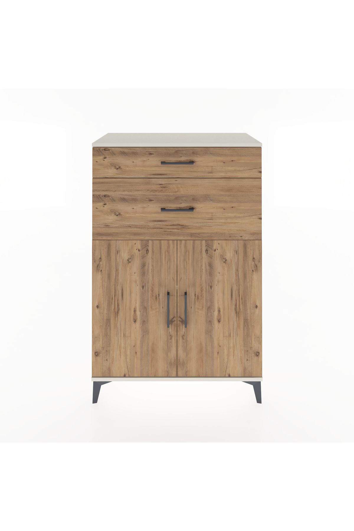 Hyperion Dolap 2 Raflı 2 Çekmeceli 2 Kapaklı 88x44x134 Aytaşı-Çam