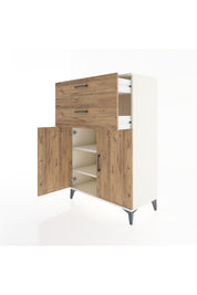 Hyperion Dolap 2 Raflı 2 Çekmeceli 2 Kapaklı 88x44x134 Aytaşı-Çam