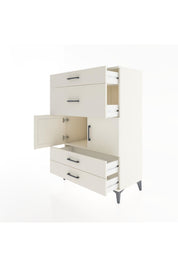 Hyperion Dolap Tek Raflı 4 Çekmeceli 2 Kapaklı 88x44x134 Aytaşı-Aytaşı