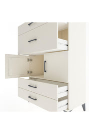 Hyperion Dolap Tek Raflı 4 Çekmeceli 2 Kapaklı 88x44x134 Aytaşı-Aytaşı