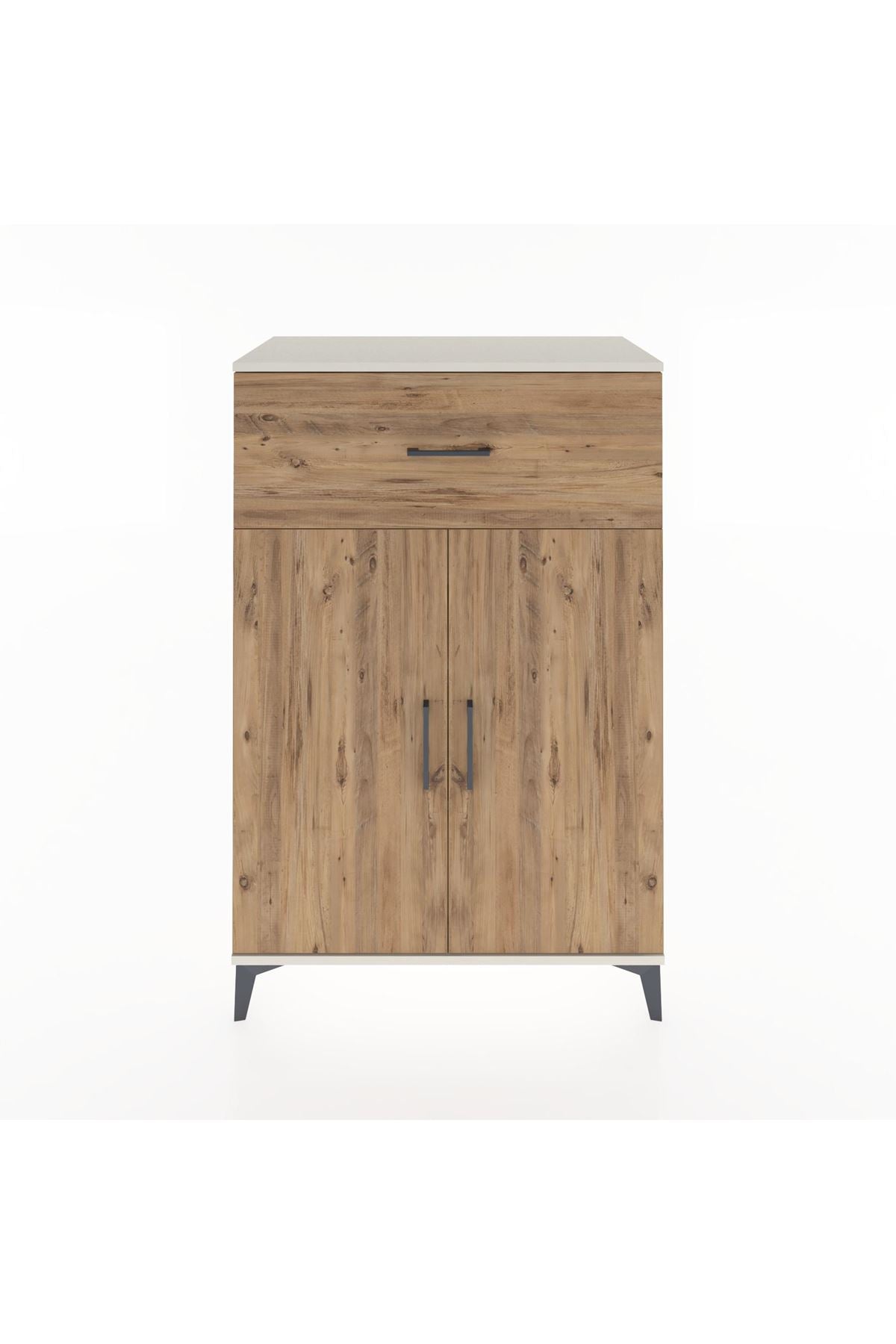 Hyperion Dolap 2 Raflı Tek Çekmeceli 2 Kapaklı 88x44x134 Aytaşı-Çam