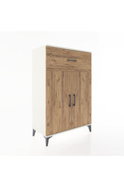 Hyperion Dolap 2 Raflı Tek Çekmeceli 2 Kapaklı 88x44x134 Aytaşı-Çam