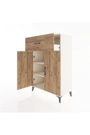 Hyperion Dolap 2 Raflı Tek Çekmeceli 2 Kapaklı 88x44x134 Aytaşı-Çam