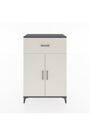 Hyperion Dolap 2 Raflı Tek Çekmeceli 2 Kapaklı 88x44x134 Antrasit-Aytaşı