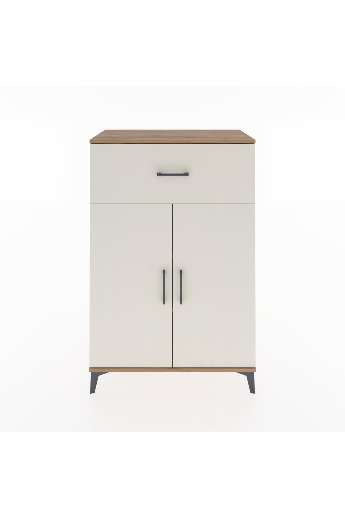 Hyperion Dolap 2 Raflı Tek Çekmeceli 2 Kapaklı 88x44x134 Çam-Aytaşı