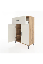 Hyperion Dolap 2 Raflı Tek Çekmeceli 2 Kapaklı 88x44x134 Çam-Aytaşı