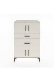 Hyperion Dolap Tek Raflı 2 Çekmeceli 4 Kapaklı 88x44x134 Aytaşı-Aytaşı