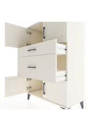 Hyperion Dolap Tek Raflı 2 Çekmeceli 4 Kapaklı 88x44x134 Aytaşı-Aytaşı
