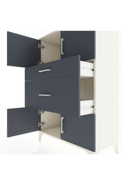 Hyperion Dolap Tek Raflı 2 Çekmeceli 4 Kapaklı 88x44x134 - S51M007V2B