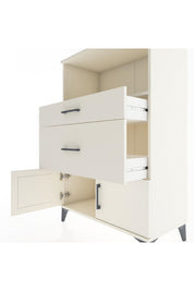 Hyperion Dolap Tek Raflı 2 Çekmeceli 2 Kapaklı 88x44x134 Aytaşı-Aytaşı