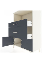 Hyperion Dolap Tek Raflı 2 Çekmeceli 2 Kapaklı 88x44x134 - S51M008V2B
