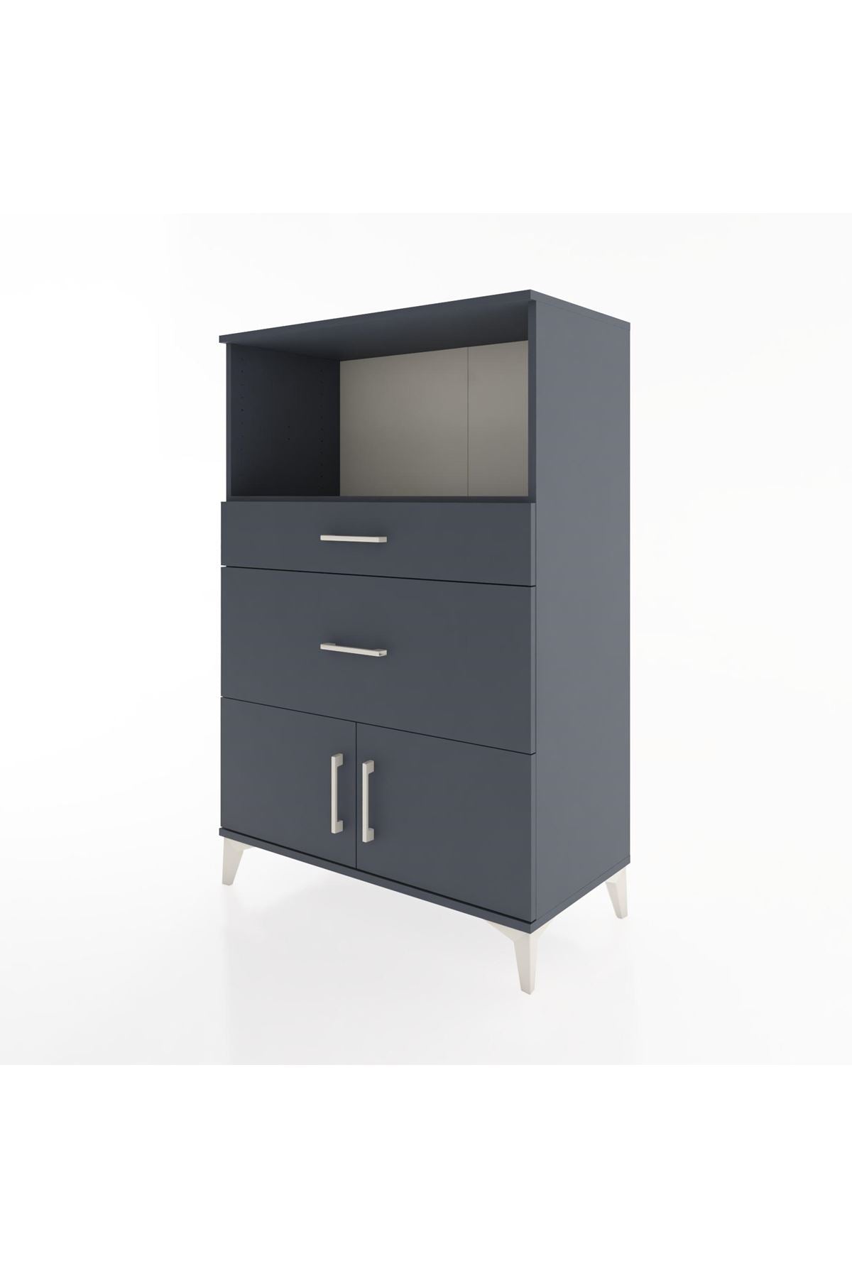 Hyperion Dolap Tek Raflı 2 Çekmeceli 2 Kapaklı 88x44x134 - S51M008V5B