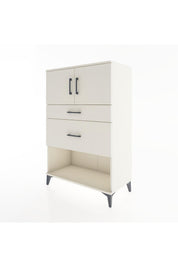 Hyperion Dolap Tek Raflı 2 Çekmeceli 2 Kapaklı 88x44x134 - S51M009V1B
