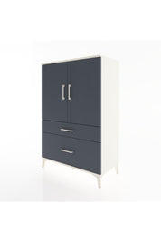 Hyperion Dolap 2 Raflı 2 Çekmeceli 2 Kapaklı 88x44x134 Aytaşı-Antrasit