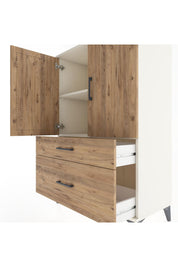 Hyperion Dolap 2 Raflı 2 Çekmeceli 2 Kapaklı 88x44x134 Aytaşı-Çam