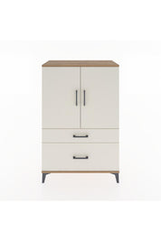 Hyperion Dolap 2 Raflı 2 Çekmeceli 2 Kapaklı 88x44x134 Çam-Aytaşı