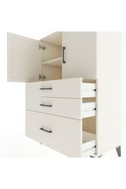 Hyperion Dolap 2 Raflı 3 Çekmeceli 2 Kapaklı 88x44x134 Aytaşı-Aytaşı