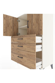 Hyperion Dolap 2 Raflı 3 Çekmeceli 2 Kapaklı 88x44x134 Aytaşı-Çam