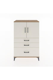 Hyperion Dolap 2 Raflı 3 Çekmeceli 2 Kapaklı 88x44x134 Çam-Aytaşı