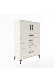 Hyperion Dolap Tek Raflı 4 Çekmeceli 2 Kapaklı 88x44x134 - S51M012V1B