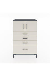 Hyperion Dolap Tek Raflı 4 Çekmeceli 2 Kapaklı 88x44x134 - S51M012V4B